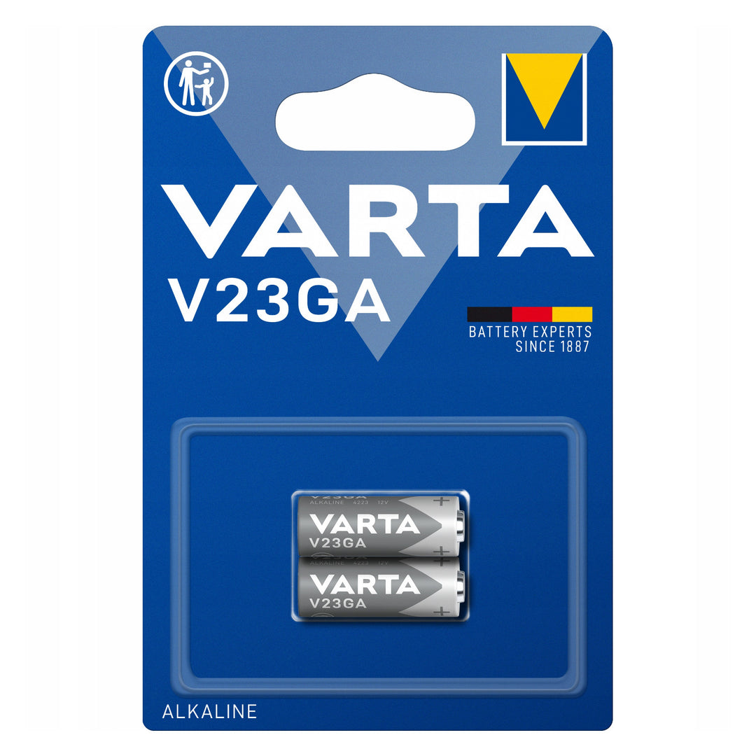 12-V-Alkalibatterie Barta V23GA 23A für Fernbedienungen und Alarmanlagen – 2 Stück