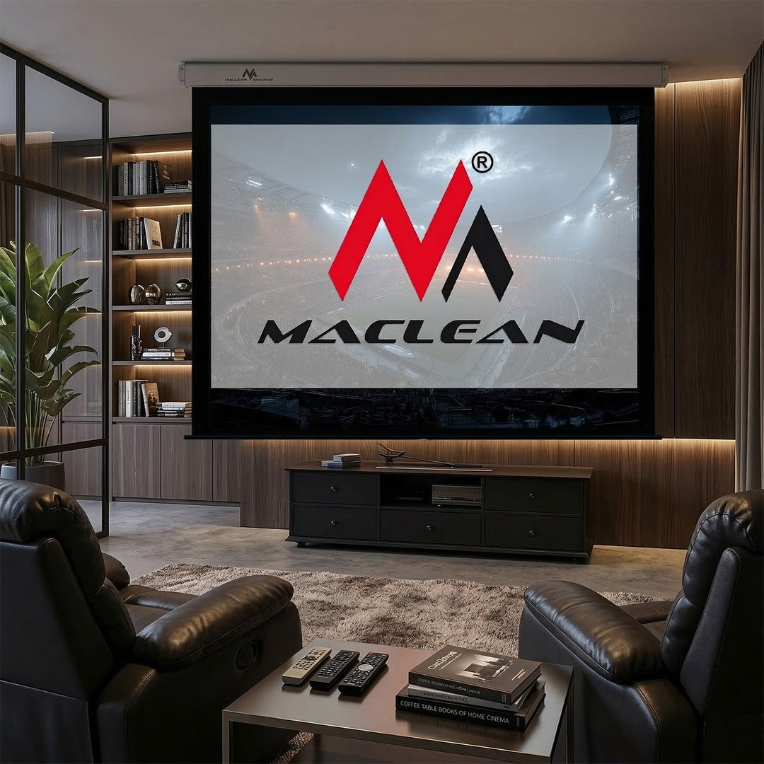 Maclean-Projektionsleinwand, elektrisch, Wand- oder Deckenmontage, 100'', 200 x 150, 4:3, MC-592