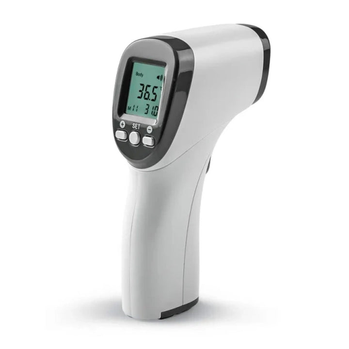 Tech-Med berührungsloses Thermometer, LCD-Anzeige, Speicher für 32 Ergebnisse, TM-F03BB