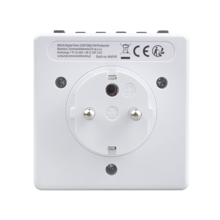Maclean Energy MCE30 Programmierbare digitale Zeitschaltuhr 3600W 10 Programme