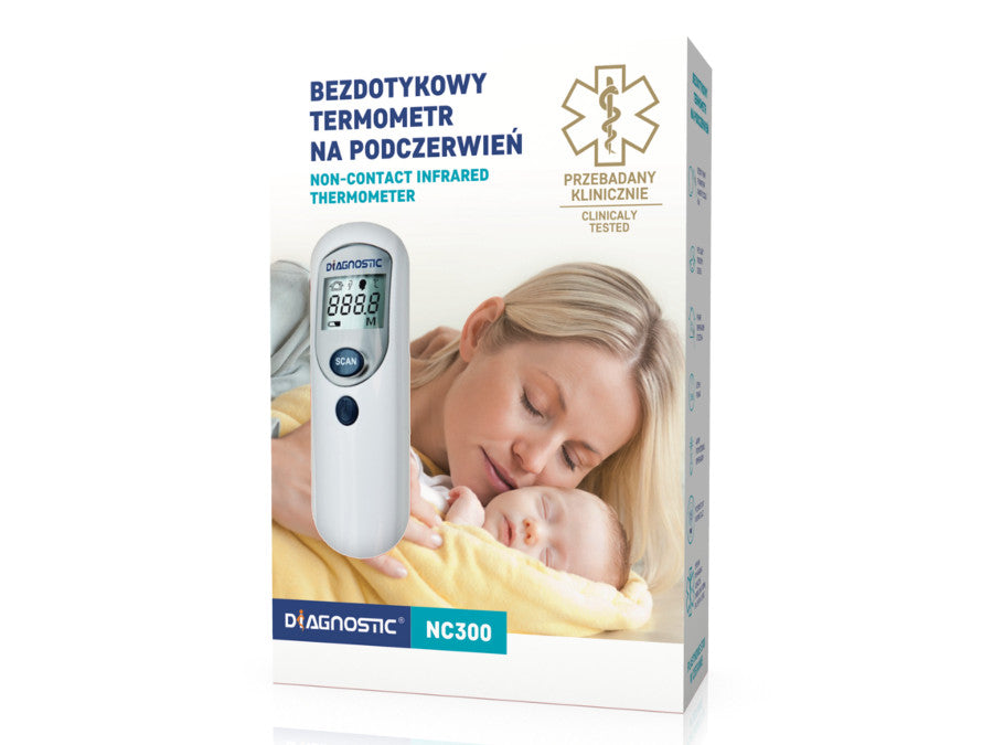 Fieberthermometer Infrarot Thermometer für Säuglinge Kinder ErwachseneStirnthermometer Berührungslos Digital