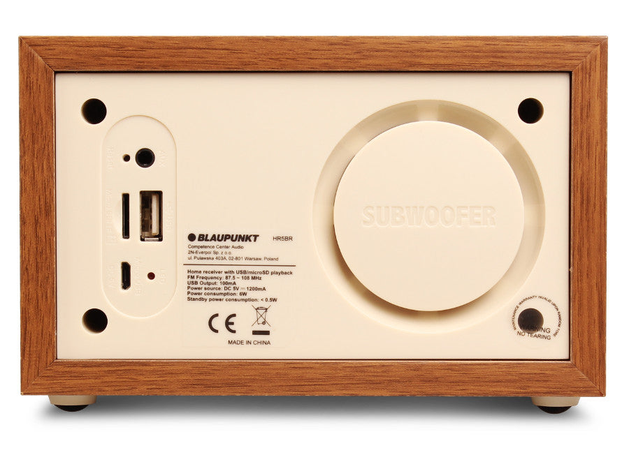 Radio Holz Radiowecker Hölzernes FM Radio FM / AUC HR5BR Blaupunkt