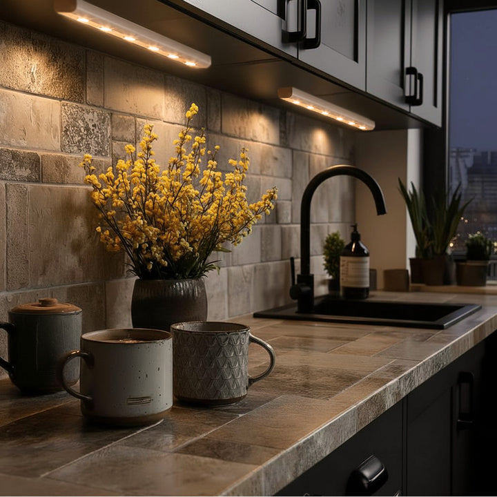 Maclean Energy MCE123 LED-Küchenlampe mit Bewegungssensor länglich silber