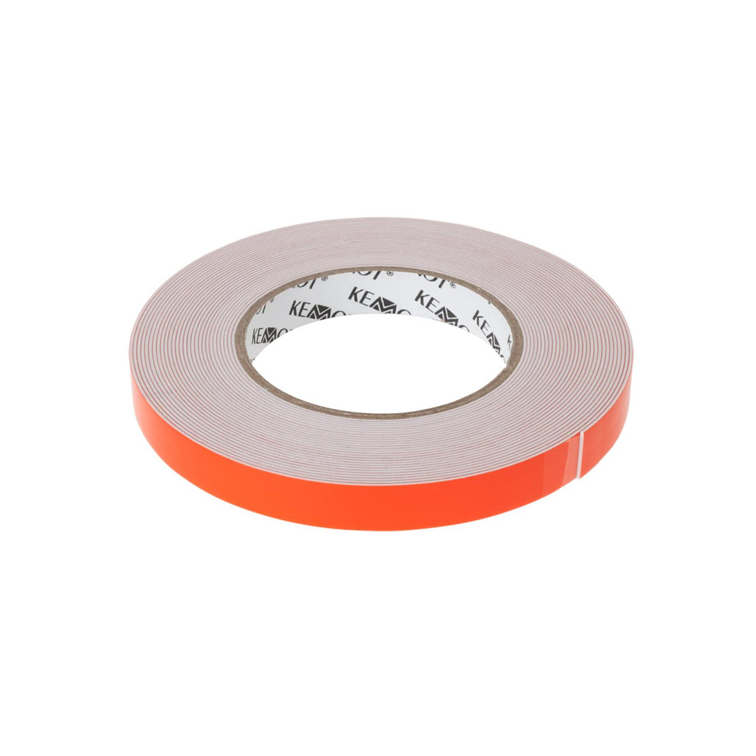 REBEL doppelseitiges Schaumstoffband (1 mm x 15 mm x 10 m) weiß