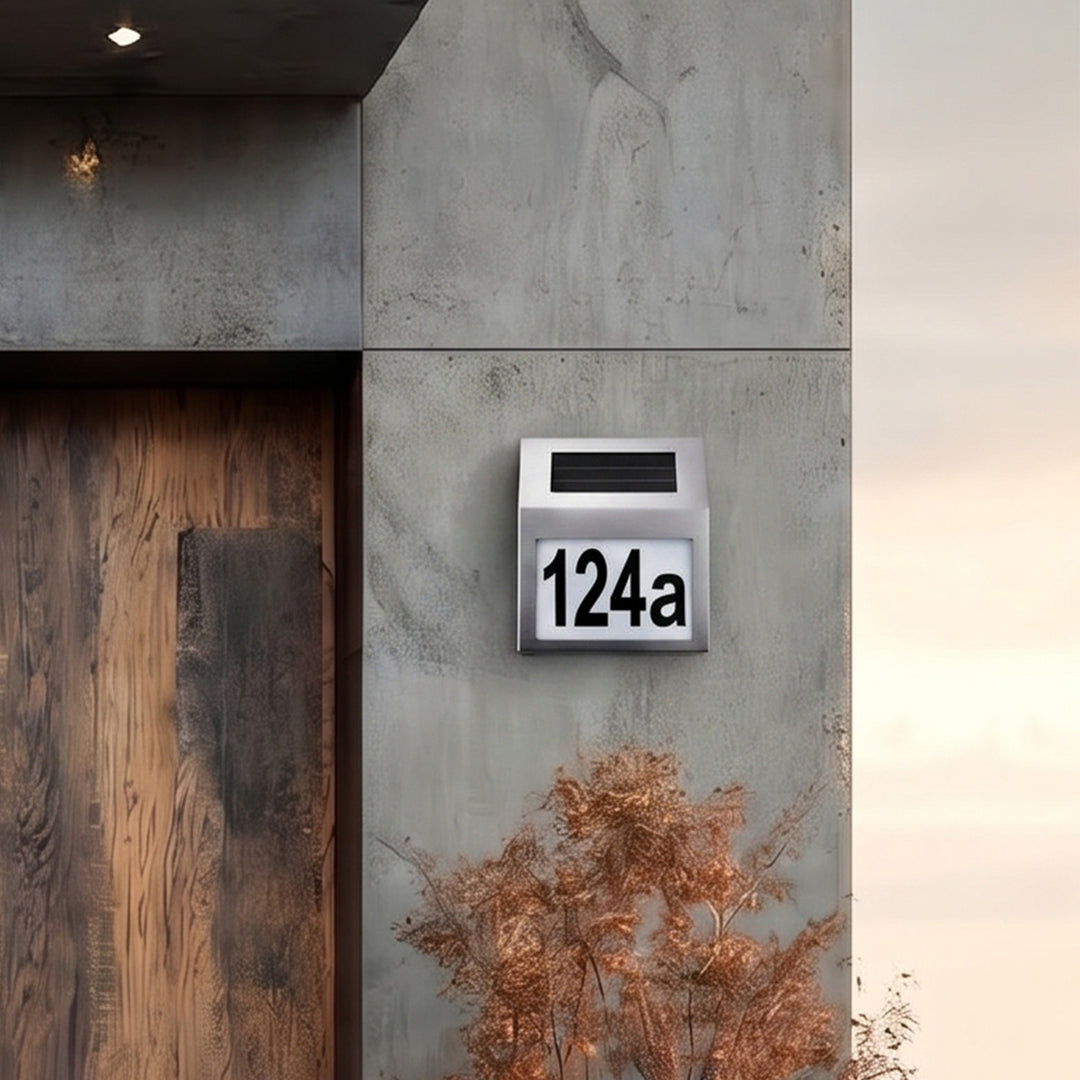LED-Solar-Hausnummernleuchte Maclean Energy MCE172
