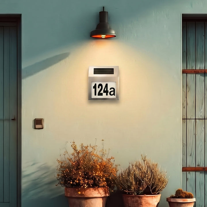 LED-Solar-Hausnummernleuchte Maclean Energy MCE172