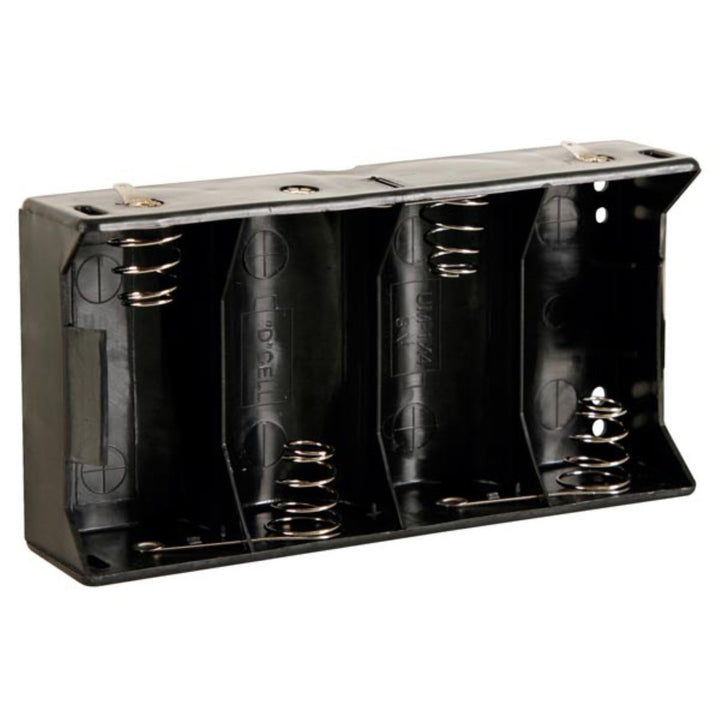 Velleman BH443D 4xR20 D flacher Batteriehalter mit Lötpunkten