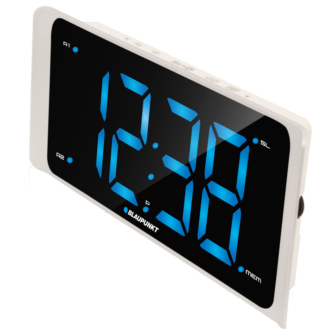 FM Radiowecker mit USB Port 3” LED Display Uhr  Blaupunkt CR16WH