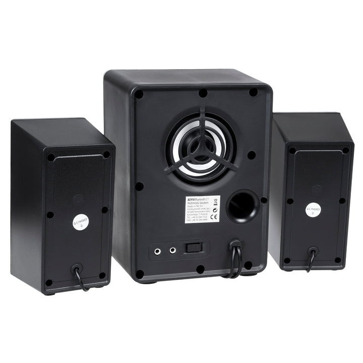 Audiocore AC910 2.1 Bluetooth Multimedia Lautsprechersystem Lautsprecher Subwoofer 280W P.M.P.O. Radio SD-Kartenslot AUX