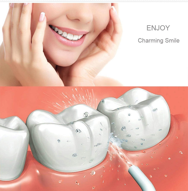 Maclean PR-770 Elektrische Munddusche Reisemunddusche Wasser-Flosser Oral Irrigator Zahnreinigung Zahnpflege 4 Düsen (Drahtlos)