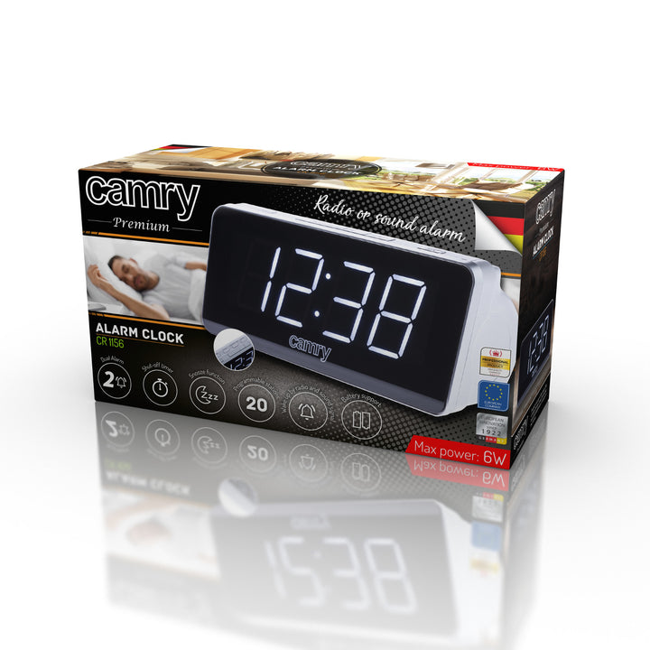 Camry CR 1156 Radiowecker AM und FM Frequenz LED-Anzeige