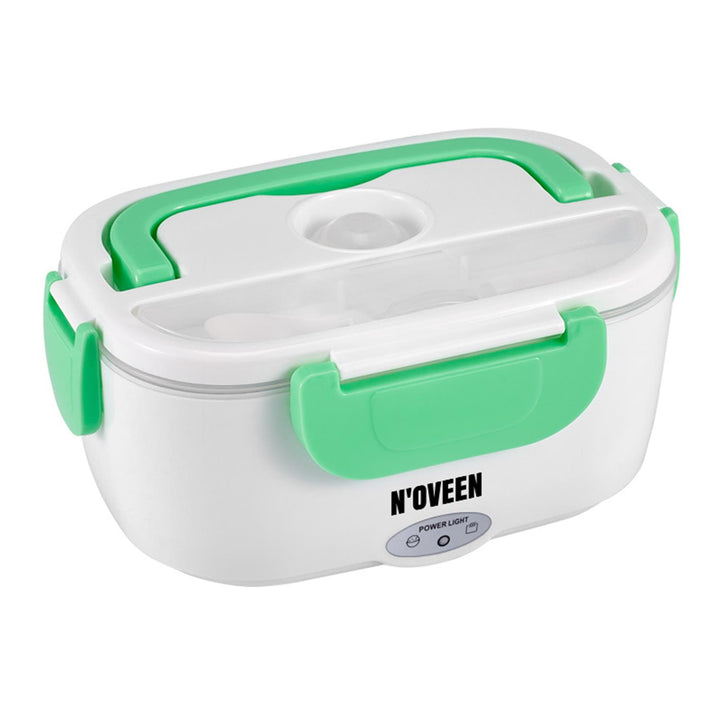 N'oveen Elektrische Lunchbox Speisenwärmer Edelstahl Warmhaltebox Tragbare Food Box für Nahrung 230V Minze