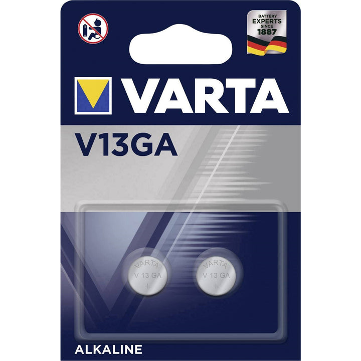2x Varta V13GA LR44 AG13 Alkaline Batterien, hohe Qualität