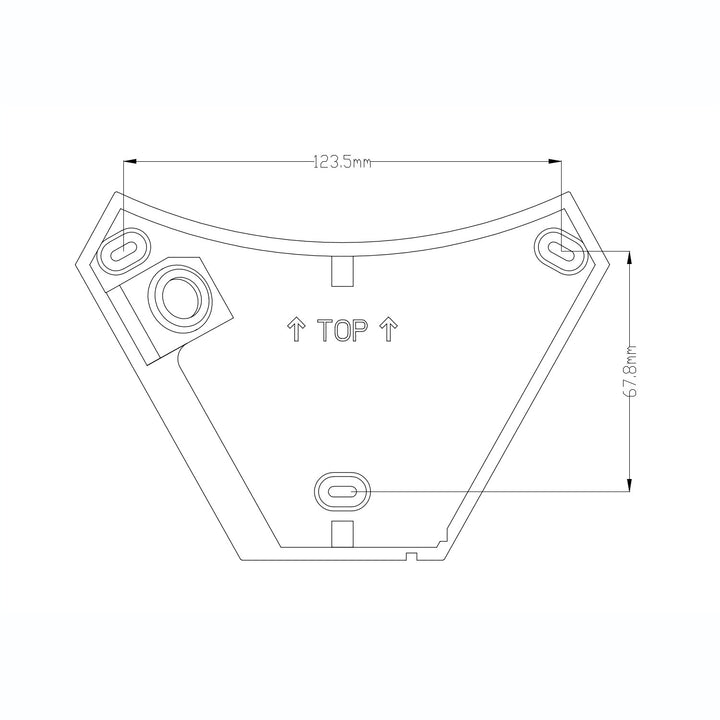 Dekorative LED-Lampe mit Infrarot-Bewegungssensor Wandleuchte Innenlampe Außenbeleuchtung 800lm 10W IP54 Wasserdicht (Grau)