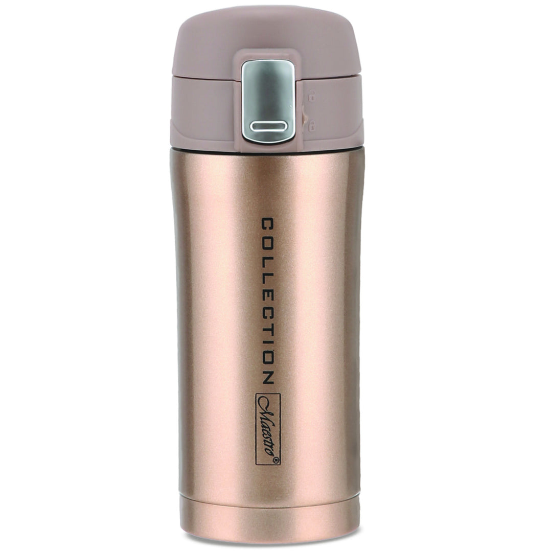 Reisebecher Thermobecher Isolierbecher Hochwertiger Edelstahl (0,45L, Gold)
