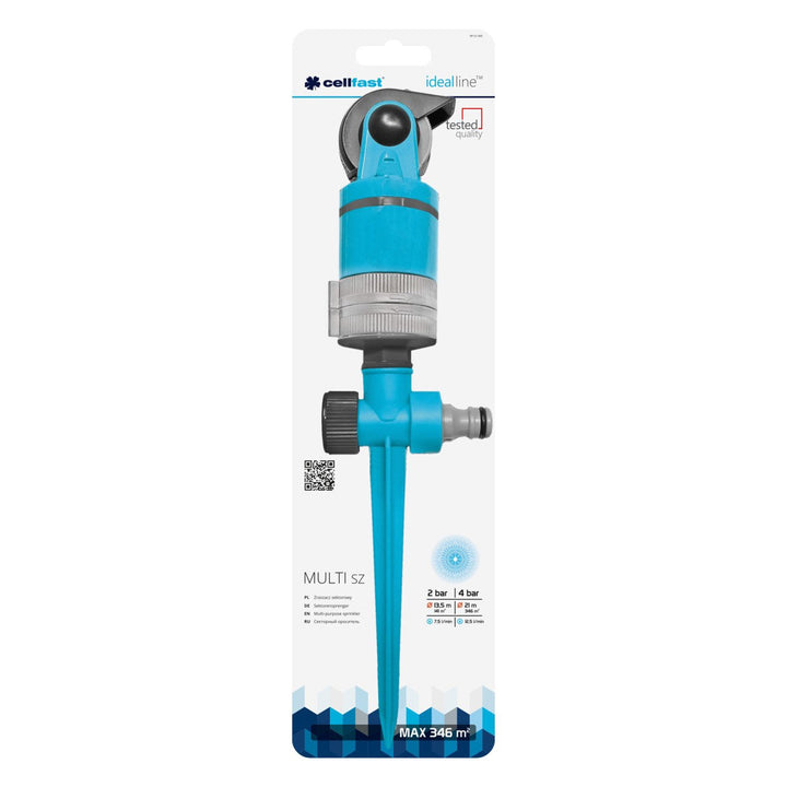 Cellfast Sprinkler, Sektor, 4 Funktionen, auf Stiftsockel, Ideal