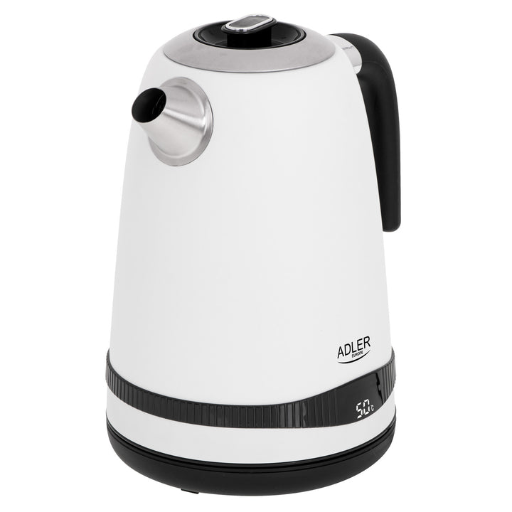 Adler Wasserkocher, kabellos, LCD-Display, 2200 W, 1,7 l, AD 1295w