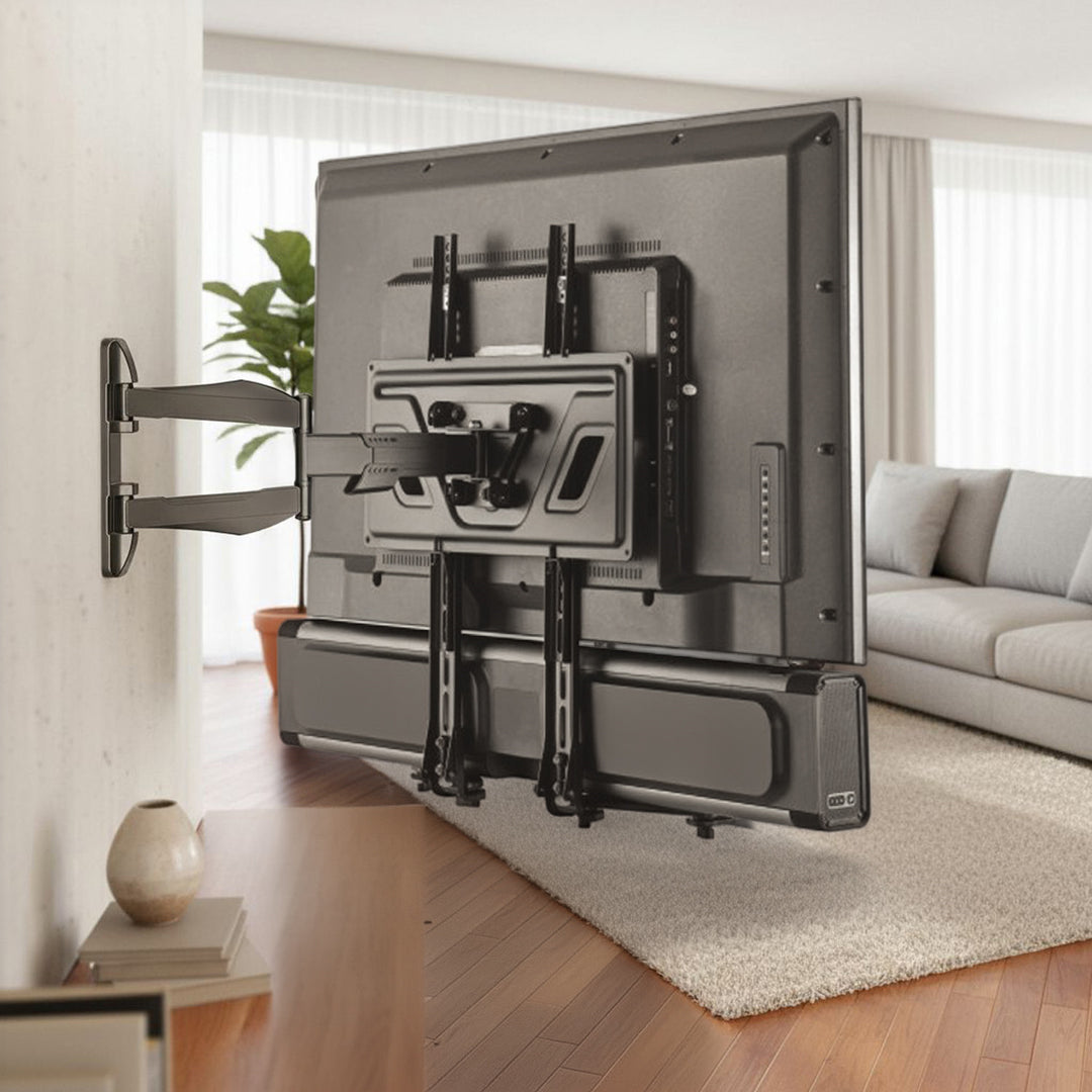 Universal Soundbar Halterung bis 15kg Lautsprecherhalterung für die Montage unter TV