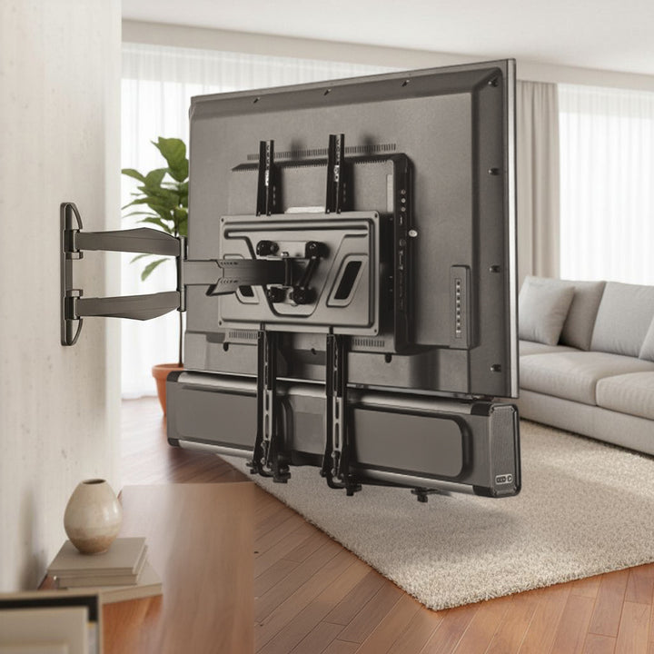 Universal Soundbar Halterung bis 15kg Lautsprecherhalterung für die Montage unter TV