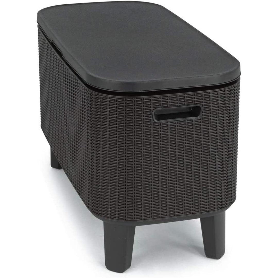 Keter Garden Bar 2in1 Tisch, Bar mit Kühlbehälter Bevy Cool Bar Rattan