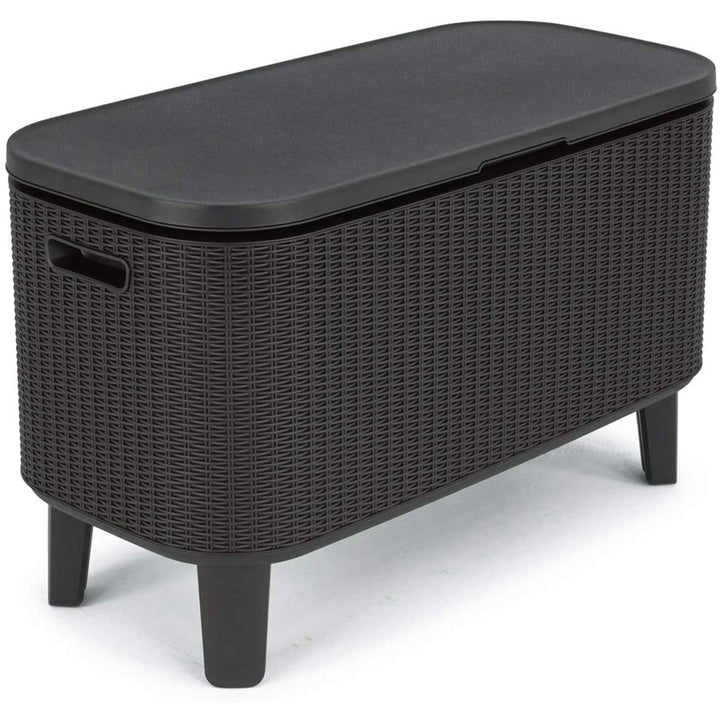 Keter Garden Bar 2in1 Tisch, Bar mit Kühlbehälter Bevy Cool Bar Rattan