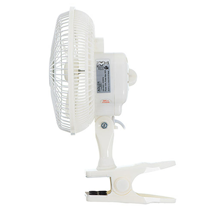Adler Tischventilator, Clip und Sockel, Durchmesser 15 cm, max. Leistung 30W, AD7317