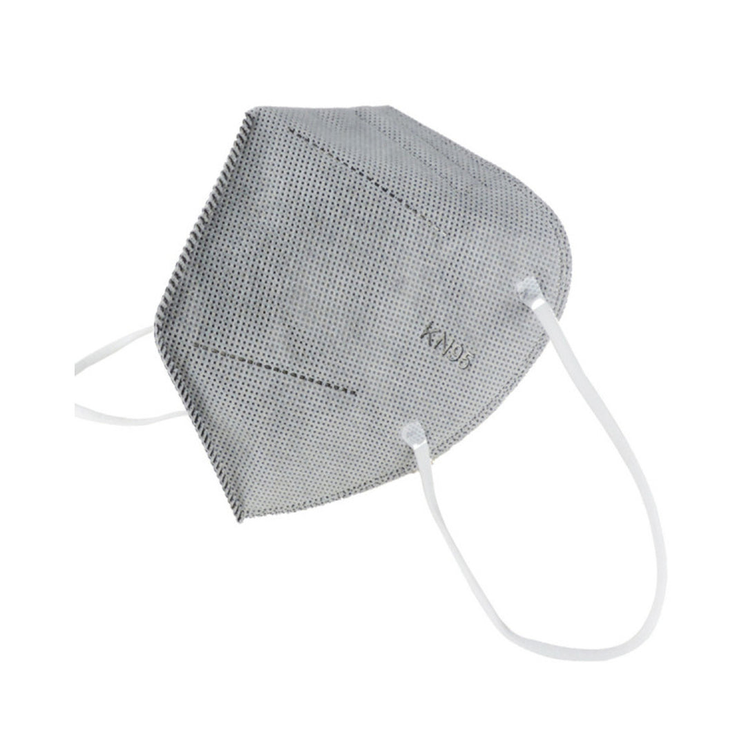 Filtermaske KN95 grau mit Ventil - 5 Lagen Polypropylen-Vlies