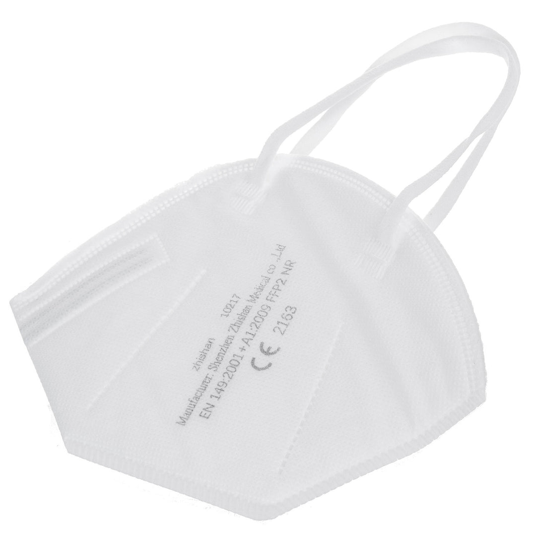 Satz Filtermasken Schutzmasken FFP2 50 Stück Universal Weiß