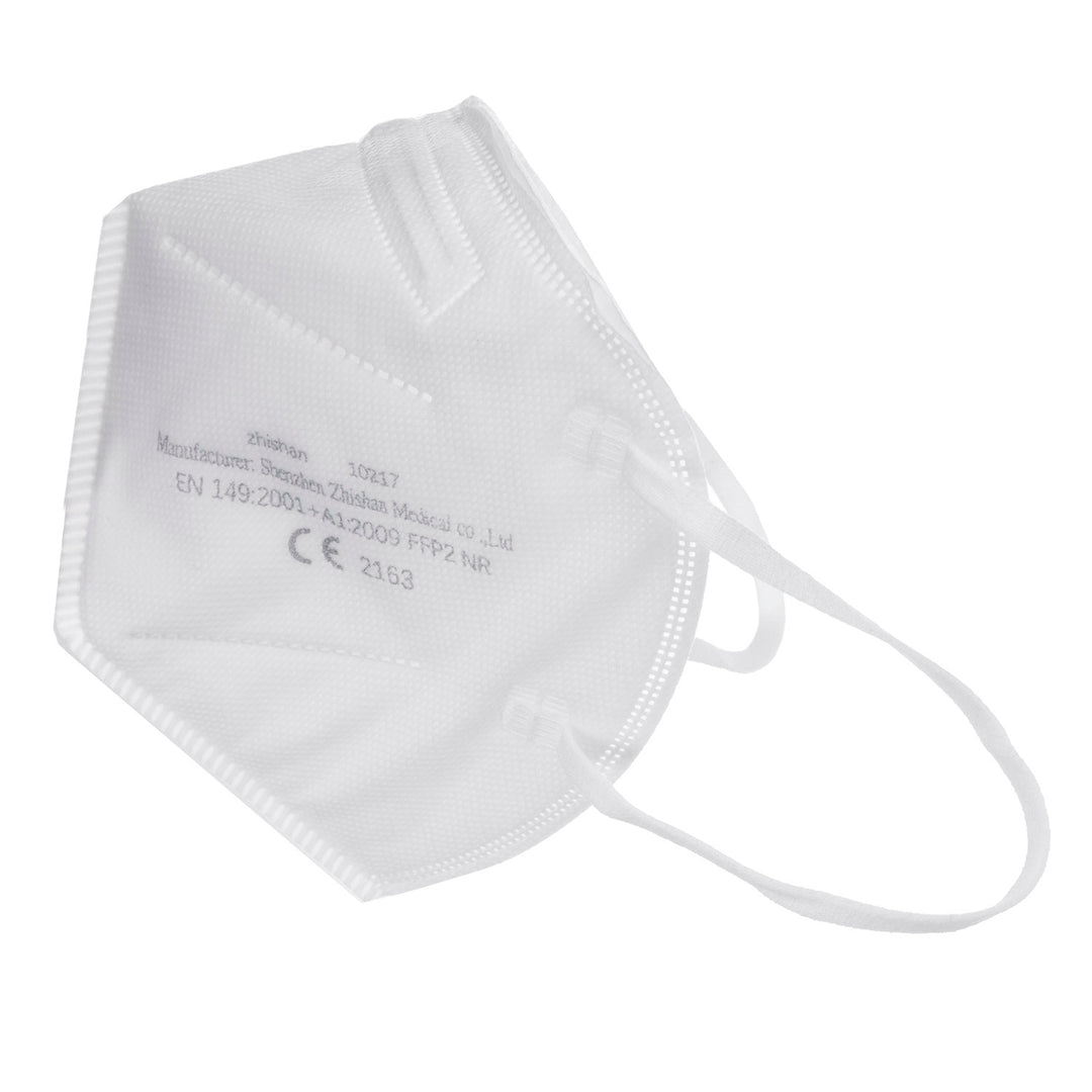 Satz Filtermasken Schutzmasken FFP2 50 Stück Universal Weiß