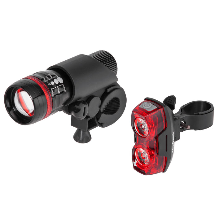 Rebel Fahrradlicht-Set, batteriebetrieben, Vorder- und Rücklicht, URZ0910