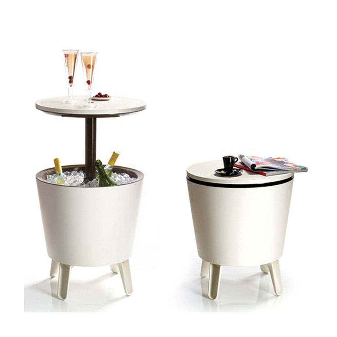 Gartenbar Keter Cool Bar 3in1 Tisch, Bar und Kühlschrank cremebraun