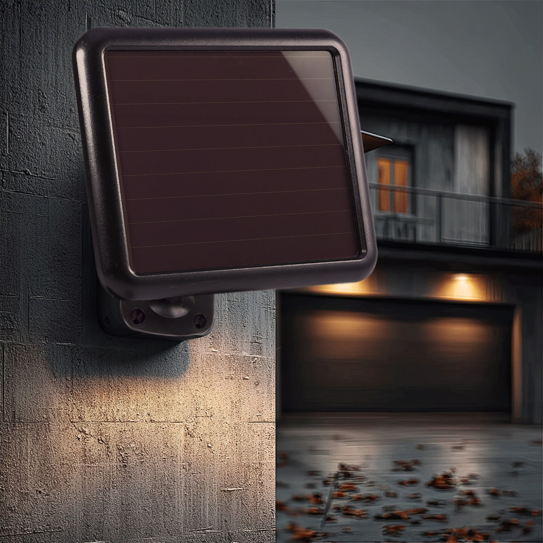 Solarlampen LED Strahler mit Bewegungssensor Flutlichtstrahler Solar Wandleuchte Dämmerungssensor Solarleuchte IP44 6W 360 Lumen 6000K