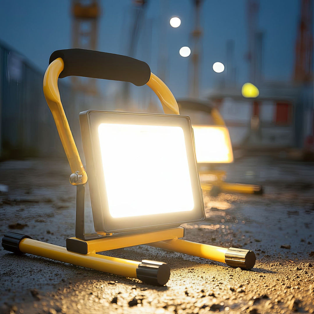 Bodentänder für LED-Scheinwerfer Arbeitsscheinwerfer Stativ Flutlicht Ständer Baustrahlerstativ Drehbar Stahl (Für MCE550 / MCE650)