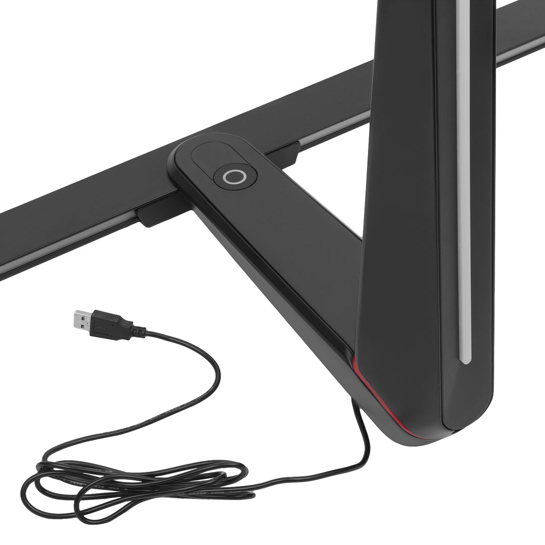 Gaming Monitorständer Monitorhalterung TV-Halterung Standfuß 32-55" RGB LED-Beleuchtung Höhenverstellbar Schwenkbar Neigbar max VESA 400x400, max. 40kg