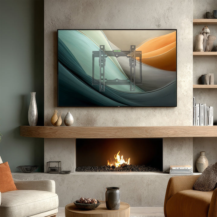 TV Wandhalterung für LCD LED OLED QLED Plasma - Fernseher Halterung mit integr. Wasserwaage - max. 25kg 13-42" Zoll VESA 200x200