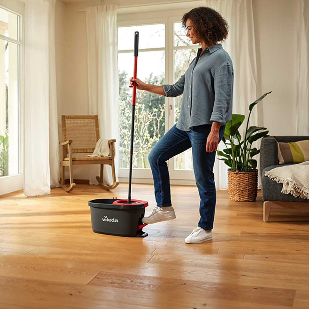 Vileda Turbo Deep Clean Wischset mit Stiel und Eimer