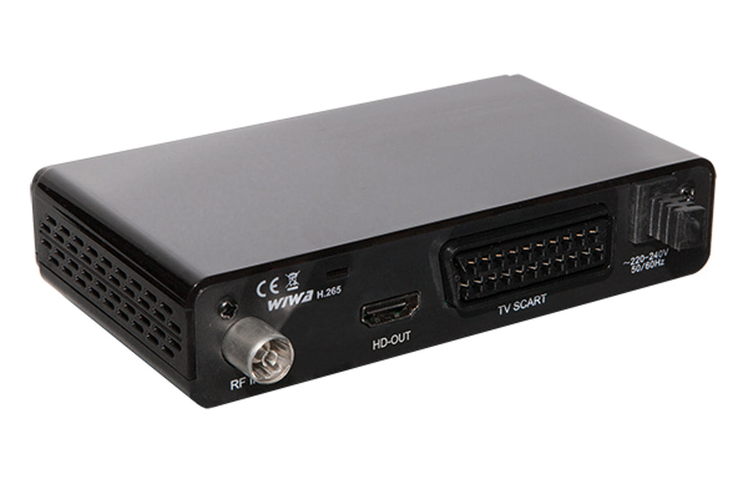 DVB-T/T2 memo H.265 Empfänger Wiwa ideal für den Empfang des neuen DVB T2 Signals