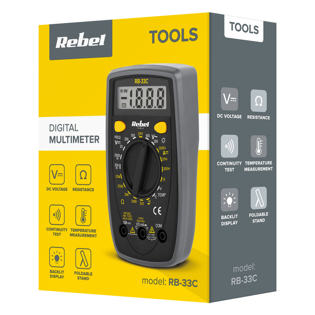 Präzises digitales Multimeter Rebel RB-33C