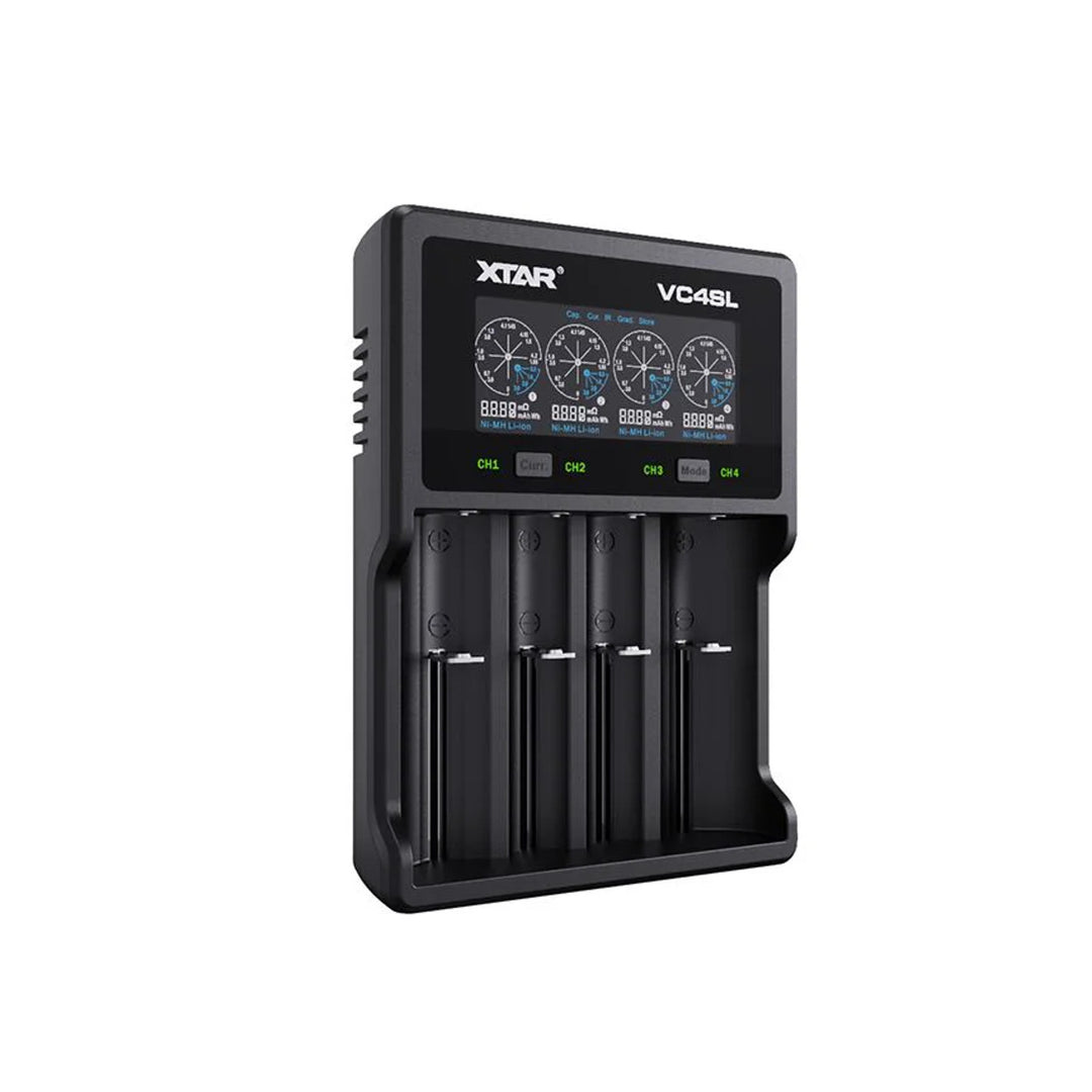 Xtar VC4SL Ladegerät für 4 AAA AA 18650 wiederaufladbare Batterien Xtar
