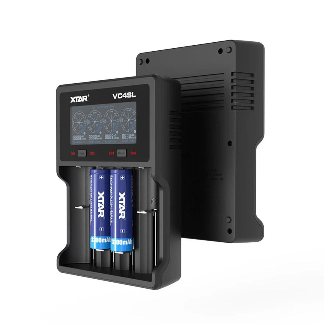 Xtar VC4SL Ladegerät für 4 AAA AA 18650 wiederaufladbare Batterien Xtar