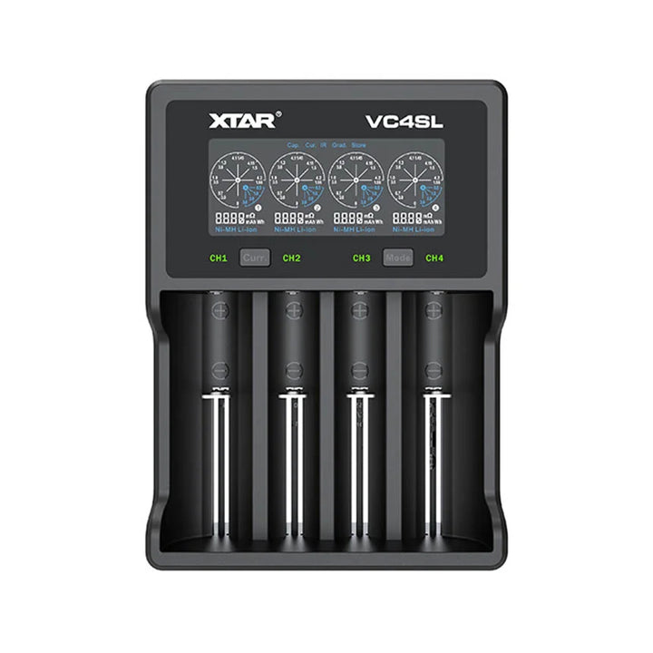 Xtar VC4SL Ladegerät für 4 AAA AA 18650 wiederaufladbare Batterien Xtar