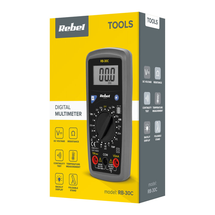 Präzises digitales Multimeter Rebel RB-30C