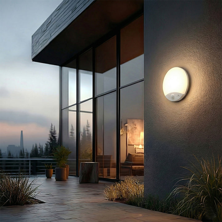 Maclean MCE357 W Bewegungsmelder LED Lampe infrarot 10W IP44 Naturweiß 4000K 900lm Weiß