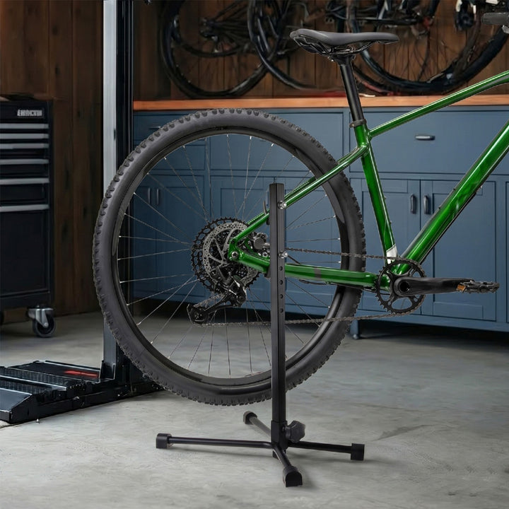 Maclean MC-434 Fahrrad-Servicestange, Stahl, Tragfähigkeit 20kg, passend für MTB-Räder mit Laufrädern bis 27,5"