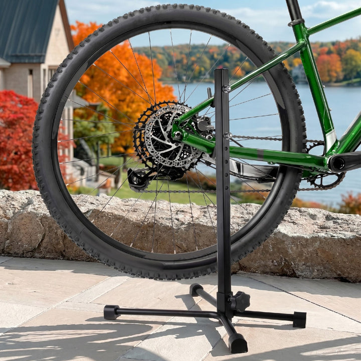 Maclean MC-434 Fahrrad-Servicestange, Stahl, Tragfähigkeit 20kg, passend für MTB-Räder mit Laufrädern bis 27,5"