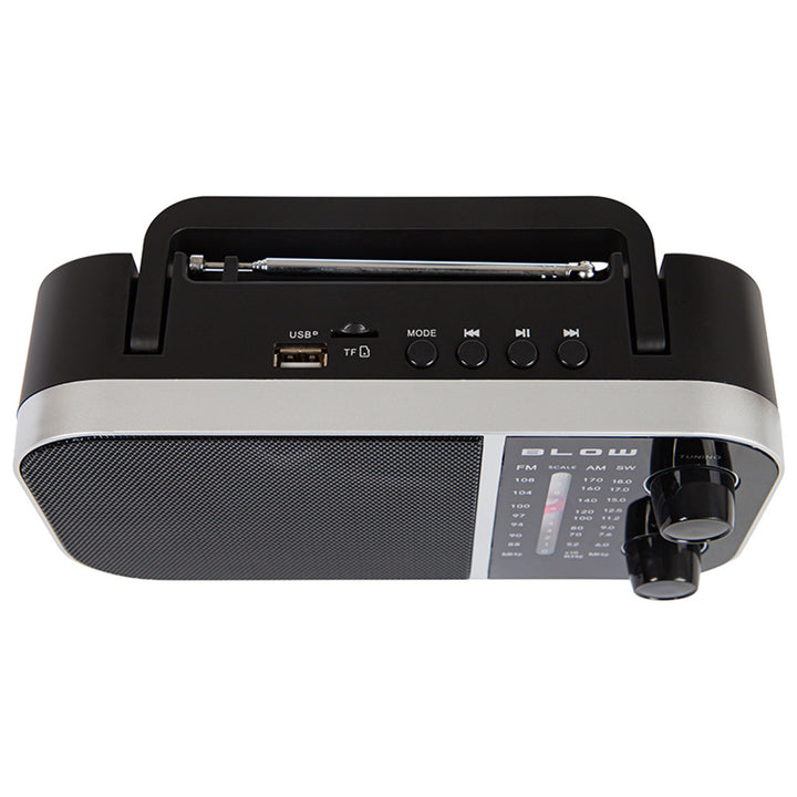 Tragbares analoges Radio AM/FM RA6 batterie- und netzbetriebener Blow