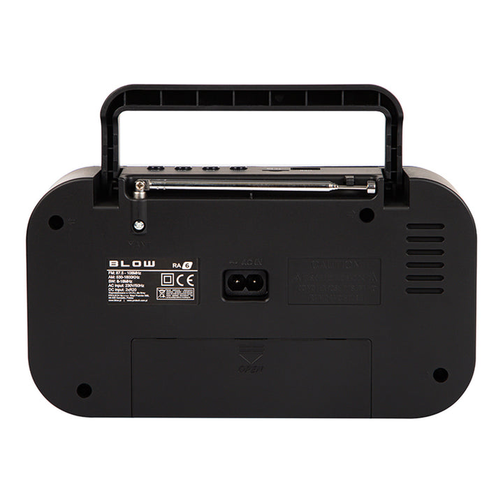 Tragbares analoges Radio AM/FM RA6 batterie- und netzbetriebener Blow