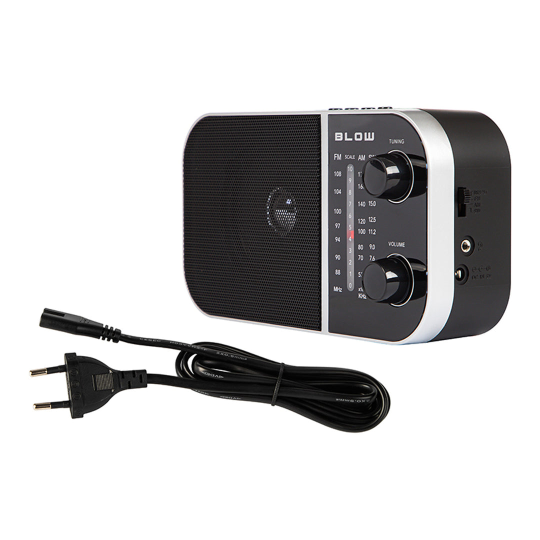 Tragbares analoges Radio AM/FM RA6 batterie- und netzbetriebener Blow