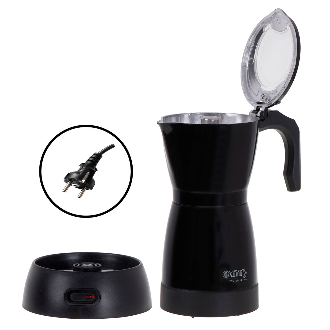 Moka Camry CR 4415B 300ml elektrische Kaffeemaschine für 6 Tassen Espresso