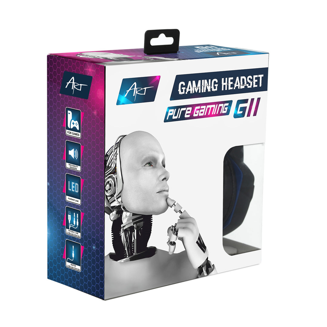 ART Gaming-Kopfhörer, mit Mikrofon, LED-Hintergrundbeleuchtung, G11